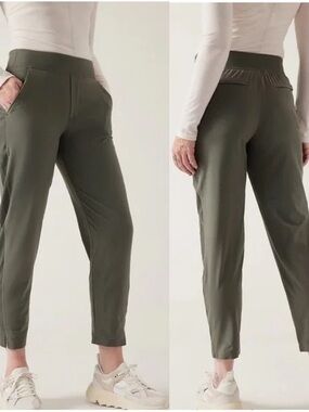 Athleta Olive Green Brooklyn Ankle Pant